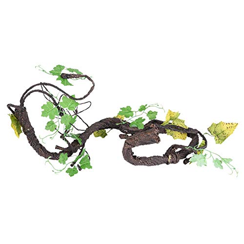 Reptil Plantas Artificiales Flexible Flexible Artificial Árbol Vid Selva Vines Terrario Jaula Hábitat Decoración para Lagarto Araña Camaleón Serpientes Gecko(L)