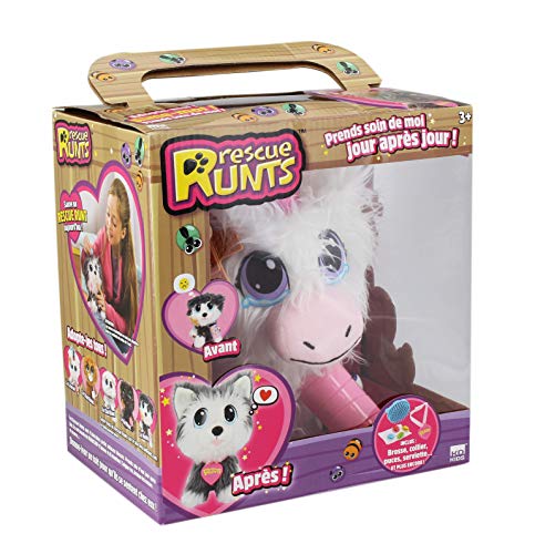 Rescue Runts S19016 - Peluche de Funcionamiento, Color Blanco