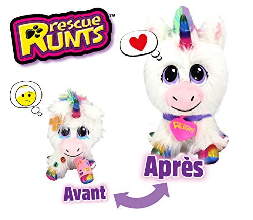 Rescue Runts S19016 - Peluche de Funcionamiento, Color Blanco