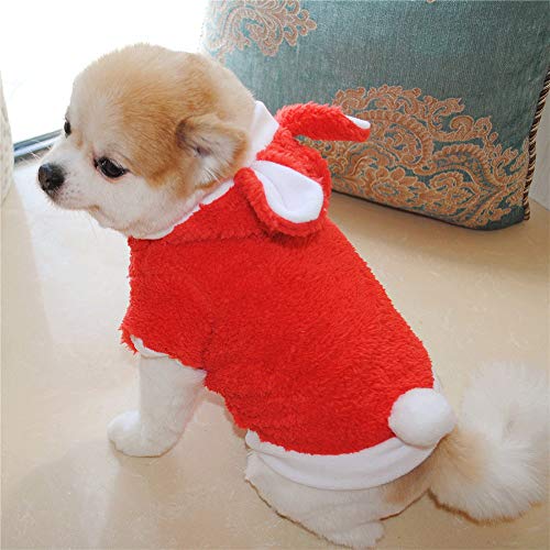 Ropa para Mascotas,Dragon868 Moda Suave cálido Terciopelo Conejo Forma Ropa para pequeños Perros Mascota