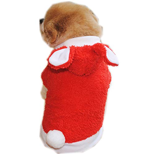 Ropa para Mascotas,Dragon868 Moda Suave cálido Terciopelo Conejo Forma Ropa para pequeños Perros Mascota