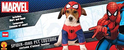 Rubie'S - Disfraz Oficial de Spider Man para Perro, Talla pequeña