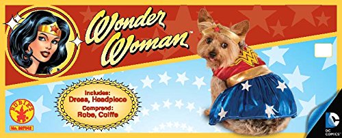 Rubies Disfraz Oficial de Wonder Woman para Perro, Talla Grande