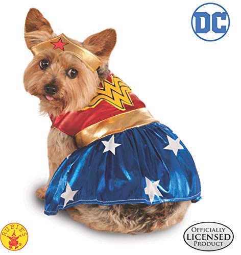 Rubies Disfraz Oficial de Wonder Woman para Perro, Talla Grande