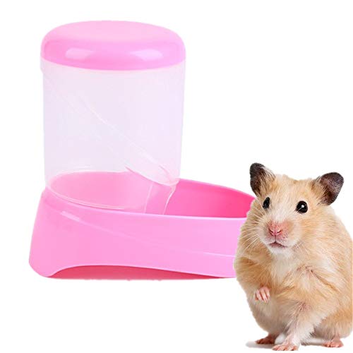 shuxuanltd Comederos Hamster Comedero Automatico Dispensador de Comida de hámster Conejo de la Comida Conejo dispensador de Comida Pequeño Animal alimentador Pink