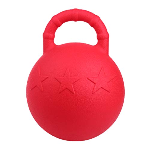 SM SunniMix Pelota De Equino Alegre De 25 Cm, Caballos Pony Perros Balones De Fútbol Gigantes Anti-explosión para Entrenar Jugar A Masticar