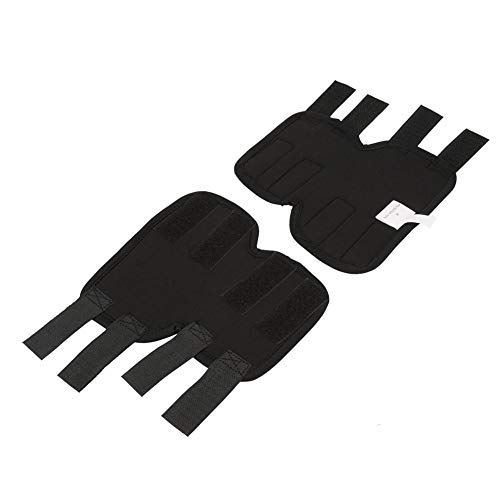 Smandy Almohadillas para la Rodilla del Perro, 1 par de Perro Patas traseras Brace Mascota Lesión quirúrgica Vendaje del Vendaje Cura Protector de la Herida(Negro, m)