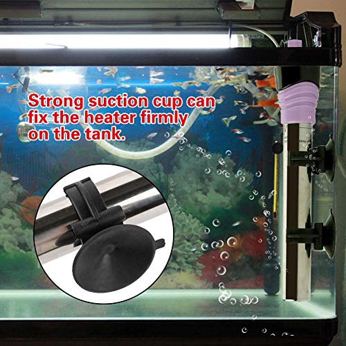 Smandy Calentador Sumergible para acuarios, Acero Inoxidable a Prueba de explosiones Fish Tank Heating Bar Auto Termostático Calentador eléctrico Calentador para Agua Dulce(EU Plug 50W 220V)