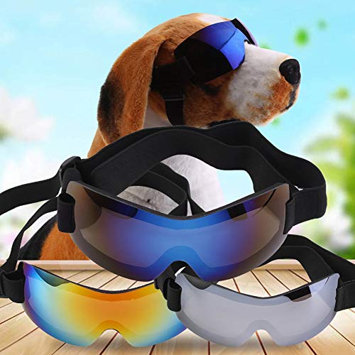 Smandy Gafas de Sol para Perros, Gafas de Sol de protección UV a Prueba de Agua de Moda para Mascotas, Cachorro de Perro(Azul)