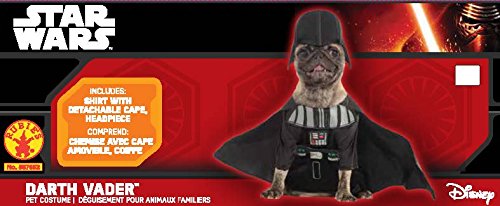 Star Wars - Disfraz de Darth Vader para mascota, Talla S perro (Rubie's 887852-S)