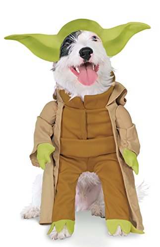 Star Wars - Disfraz de Yoda Deluxe para mascota, Talla M perro (Rubie's 887893-M)