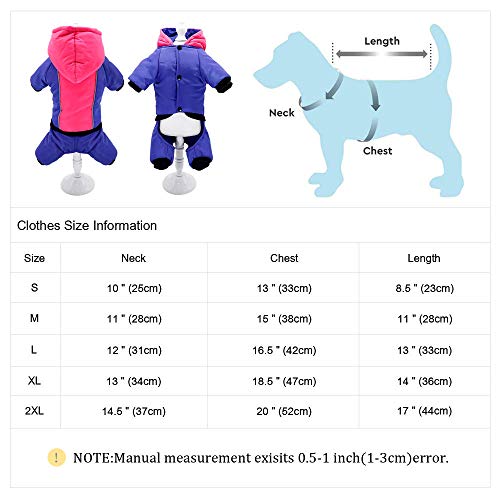 SYQY Ropa para Perros de Invierno Chaqueta de Calentamiento para Mascotas Chaqueta Impermeable para Cachorros Sudaderas con Capucha Ropa para Perros pequeños Chihuahua Bulldog francés Ropa-Green_XXL