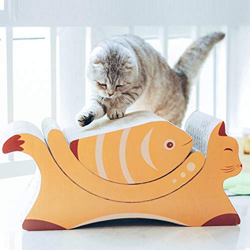 Tablero del rasguño del gato de combinación del papel acanalado resistente del desgaste calidad, patio del animal doméstico y centro de eventos, conveniente para la sala de estar, 48.5 * 23 * 21.5cm