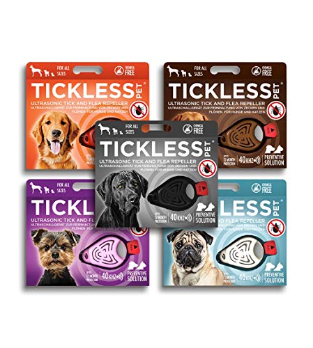 Tickless Pet Repelente ultrasónico de pulgas y garrapatas - Rosado