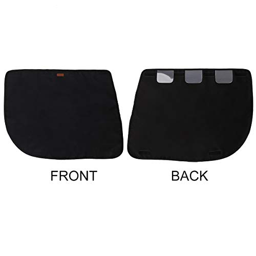 Tineer Pet Car Protector de Puerta Protector de Coche Mat Anti-Scratch Puerta del Vehículo Cubierta de la Cojín Antideslizante Accesorios de Coche para Puppy Dog Viajar Fuera (Negro)