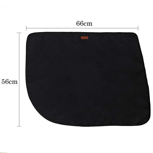 Tineer Pet Car Protector de Puerta Protector de Coche Mat Anti-Scratch Puerta del Vehículo Cubierta de la Cojín Antideslizante Accesorios de Coche para Puppy Dog Viajar Fuera (Negro)