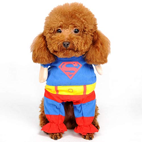 Traje del perro mascota del hombre araña, ropa for perros, mascotas, cachorros, mono for mascotas, Superman, capas, mascotas, disfraces, ropa de fiesta de Halloween, abrigo de invierno for perros.