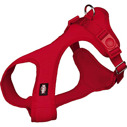 Trixie Suave Perro arnés, 25 – 35 cm x 15 mm, Color Rojo