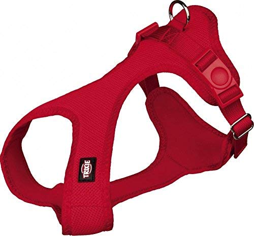 Trixie Suave Perro arnés, 25 – 35 cm x 15 mm, Color Rojo