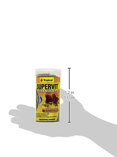 Tropical supervit granulado Premium Forro Principal para Todos los Peces Ornamentales, 1er Pack (1 x 250 ml)