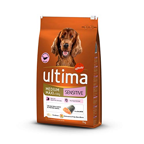 ultima Pienso para Perros Medium Maxi Sensitive con Salmón 7000 g