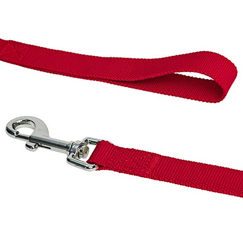 UMI. Essential Classic - Correa Resistente para Perros S, 150 x 1,5 cm, Correas básicas para Perros (Rojo)