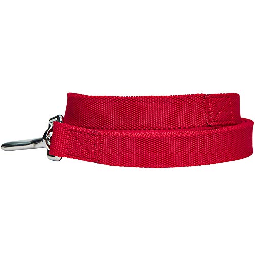 UMI. Essential Classic - Correa Resistente para Perros S, 150 x 1,5 cm, Correas básicas para Perros (Rojo)