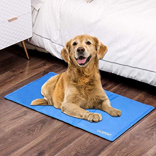 VICSPORT Alfombra de Enfriamiento para Perros,Estera de Enfriamiento para Perros y Gatos Almohadilla de Cama para Mascotas (50 * 90cm)