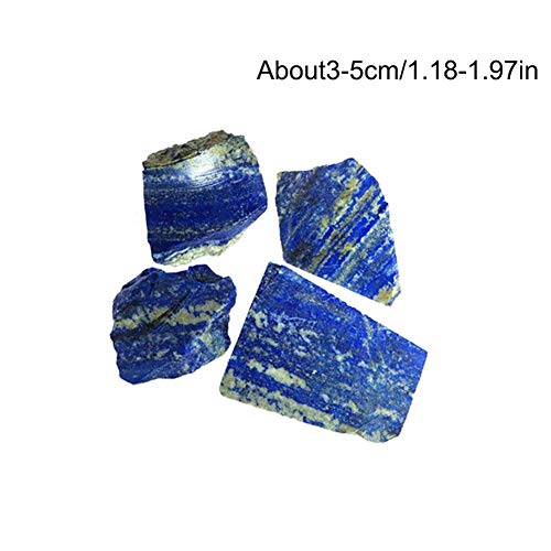 Volwco Lasurite Natural Lazurite para decoración de peceras, material de bricolaje azul lapislázuli crudo, lapislázuli, piedra de cristal áspero labial para familia o amigos regalo