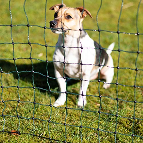 VOSS.PET Malla eléctrica para pequeños Animales petNET, Rollo de 12m de Longitud y 65cm de Altura, 9 Postes Sencillos