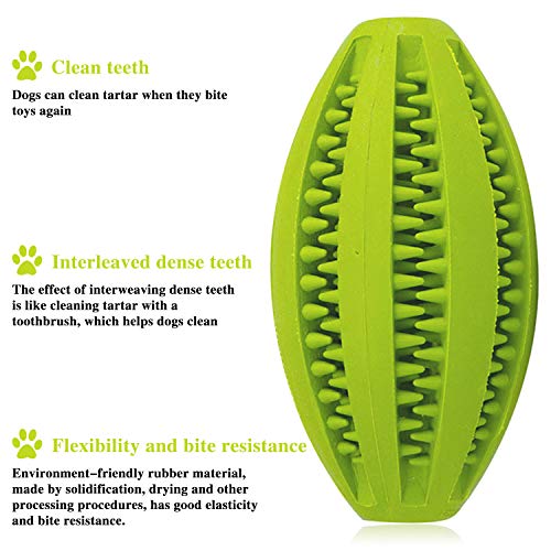 Weenoo - Pelota de juguete para perros, juguete interactivo, juguete para perros, dispensador de alimentos, bola para masticar para perros, alimentar alimentos y golosinas, para limpiar los dientes