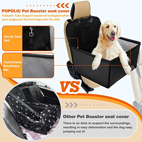 Wimypet Impermeable Protector de Asiento de Coche para Mascota, Asiento del Coche de Seguridad para Perros Gatos, Material Oxford 600D+PVC Inferior con Cinturón de Seguridad para Viaje -59x49x46 cm