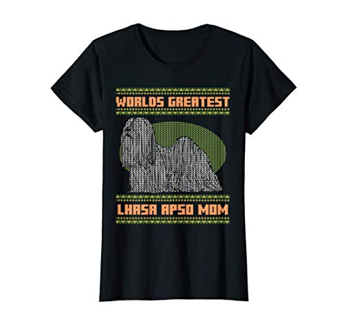 Worlds Greatest Lhasa Apso Mom Perros de compañía Cachorros Camiseta