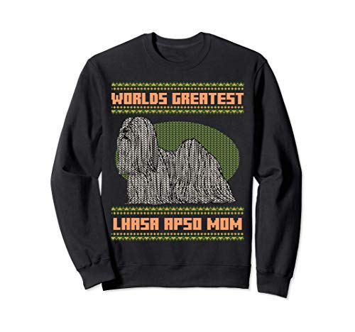 Worlds Greatest Lhasa Apso Mom Perros de compañía Cachorros Sudadera