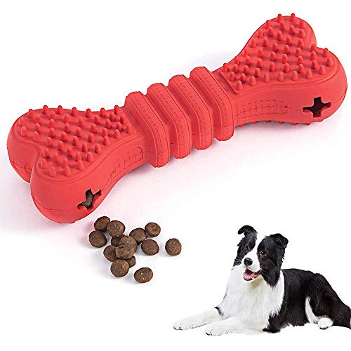 WYJW Juguete para Masticar Perros, Juguetes para Perros dispensadores de golosinas, Juguete de Goma Natural Resistente para Jugar, Masticar, Limpiar Dientes, Entrenamiento de inteligenc