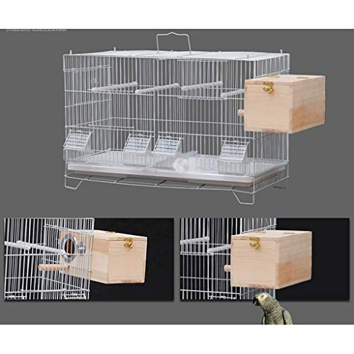 Xiaodou Jaula para Pájaros Villa cría Inicio Jaula for pájaros, Ideal for Periquitos, Canarios, pinzones Cebra y pájaros más pequeños.Incluye Perchas y Cuencos for su Comida Pajarera para Pájaro