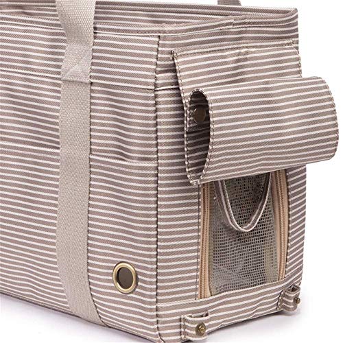 XiaoZou Bolsa de Viaje Bolsa de Viaje Mochila for Perro Gato/Perro Conejo Durable y cómoda Montaña al Aire Libre Senderismo Viaje de Compras Viaje Bolsa Plegable for Mascotas (Color : Beige)