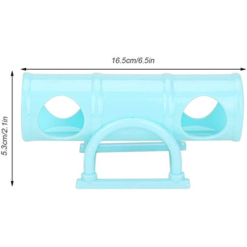 YCX El Ejercicio de balancín Mascota, Mini Animal túnel del Juego del Tubo Hueso de Juguete pequeños Animales Mascotas de Juguete para los Conejos hámsters Hurones,Azul