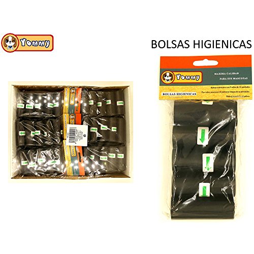 Yommy 60 Rollos Total 900 Bolsas Bolsas para excrementos de Perro Poop Bag para Perro Mascotas Animales Domésticos