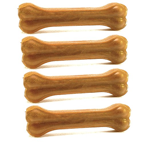 Yommy Hueso Prensado para Perros Delicioso Snack Hueso Antiestrés Fortalecedor de Dientes (25cm 2 Unidades) YM-1104