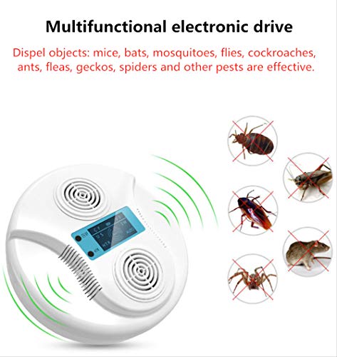 yzdhaxa Repelente De Insectos Ultrasónico El Repelente De Insectos Portátil Puede Ser Seguro para Los Humanos Y Las Mascotas Pueden Repeler El Insecto Mosquito Blanco Modelos Enchufables