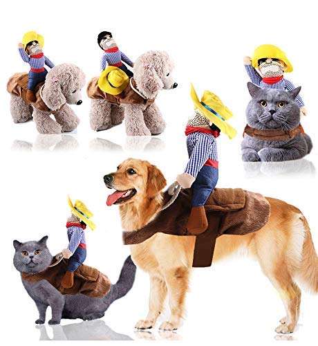 1 disfraz de Halloween para mascotas, disfraz de perro de vaquero para Halloween, ropa de perro, transfiguración de estilo vaquero para decoración de Halloween, trajes de perro (XL)