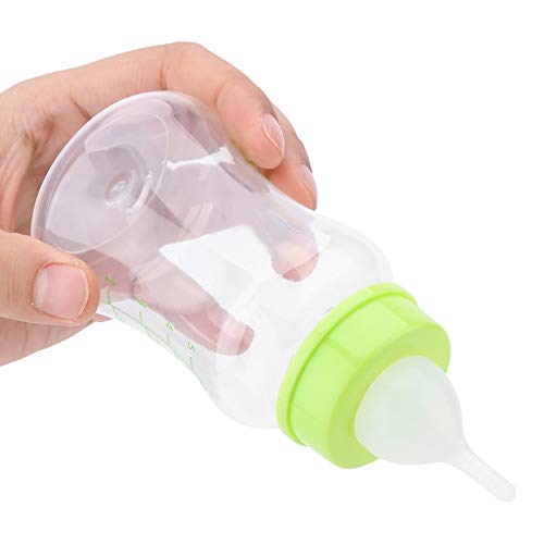 4Pcs Kits De Comedero De Biberones para Amamantar con Reemplazo De Niple Cepillo De Limpieza Biberón De Gato para Gatitos Recién Nacidos Cachorros Conejos Animales Pequeños (150ML)