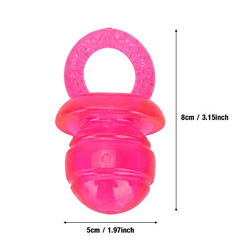 5 unids Perros Chew Chupete Juguete Durable Pet Molar Toy Dientes Lindos Limpia Juguete Perro Gato Nipple Forma Interactiva Masticar Juguete(Rojo)