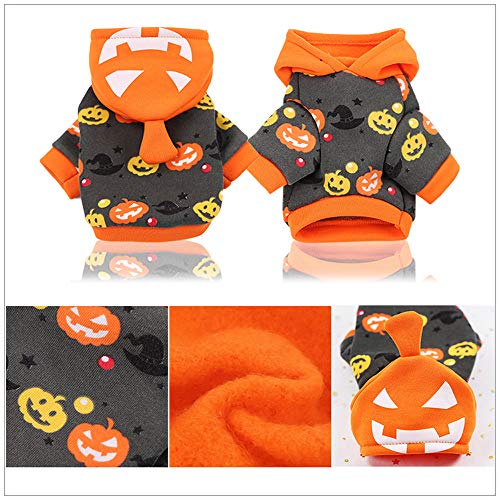 Abcsea Ropa para Perros para Mascotas De Halloween, Disfraz De Mascota De Halloween, Disfraces De Halloween para Mascotas, Disfraz para Perro, Disfraz De Calabaza para Perro De Halloween, M