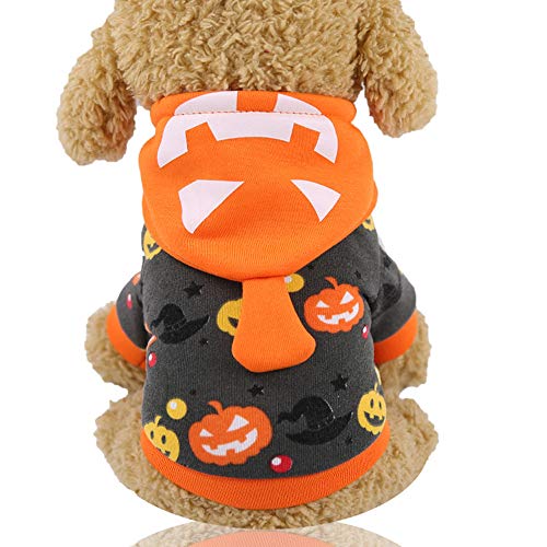 Abcsea Ropa para Perros para Mascotas De Halloween, Disfraz De Mascota De Halloween, Disfraces De Halloween para Mascotas, Disfraz para Perro, Disfraz De Calabaza para Perro De Halloween, M