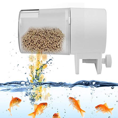 Acuario Alimentador automático de Peces Depósito de Peces Auto Food Timer Feeder Vacaciones Fin de Semana Pescado Dispensador de Comida para Peces Tortugas Tritones y Ranas