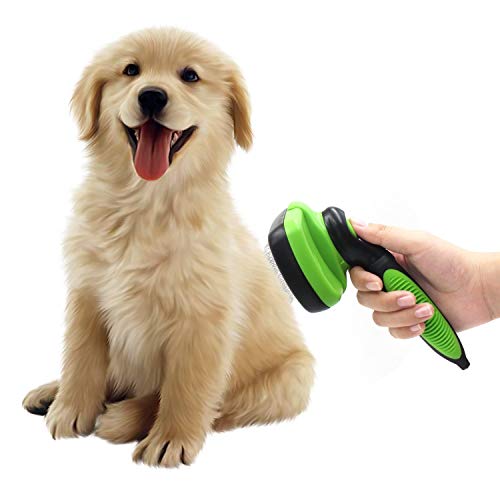 AIWEIYER Cepillo de limpieza automático para mascotas, gatos y perros, ergonómico, puede eliminar rápida y fácilmente la caspa, la suciedad y el masaje para la circulación sanguínea