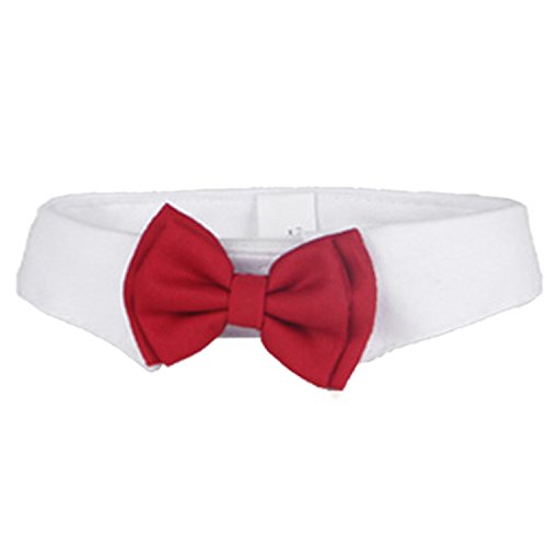 Ajustable formal perro de mascota de gato pajarita corbata traje de collar accesorios para fiesta de la boda de vacaciones Tamaño L 37cm 14.6 pulgadas de longitud