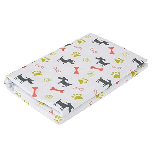 AleXanDer1 Almohadilla para Mascotas Impresión De Dibujos Animados Reutilizable A Prueba De Agua De La Orina del Perro Casero del Pañal Pads Animal Entrenamiento del Perrito Viaje Suave Pee Pad Mat